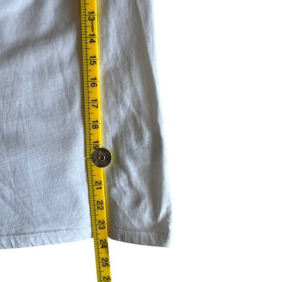 Hallhuber Women's 100% Cotton Causal Bubble Sleeve White Top Size Large - Picture 7 of 8